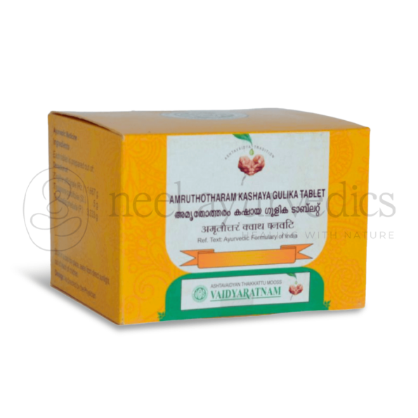 Vaidyaratnam Amruthotharam Kashaya Gulika Tablet – 100 Tab