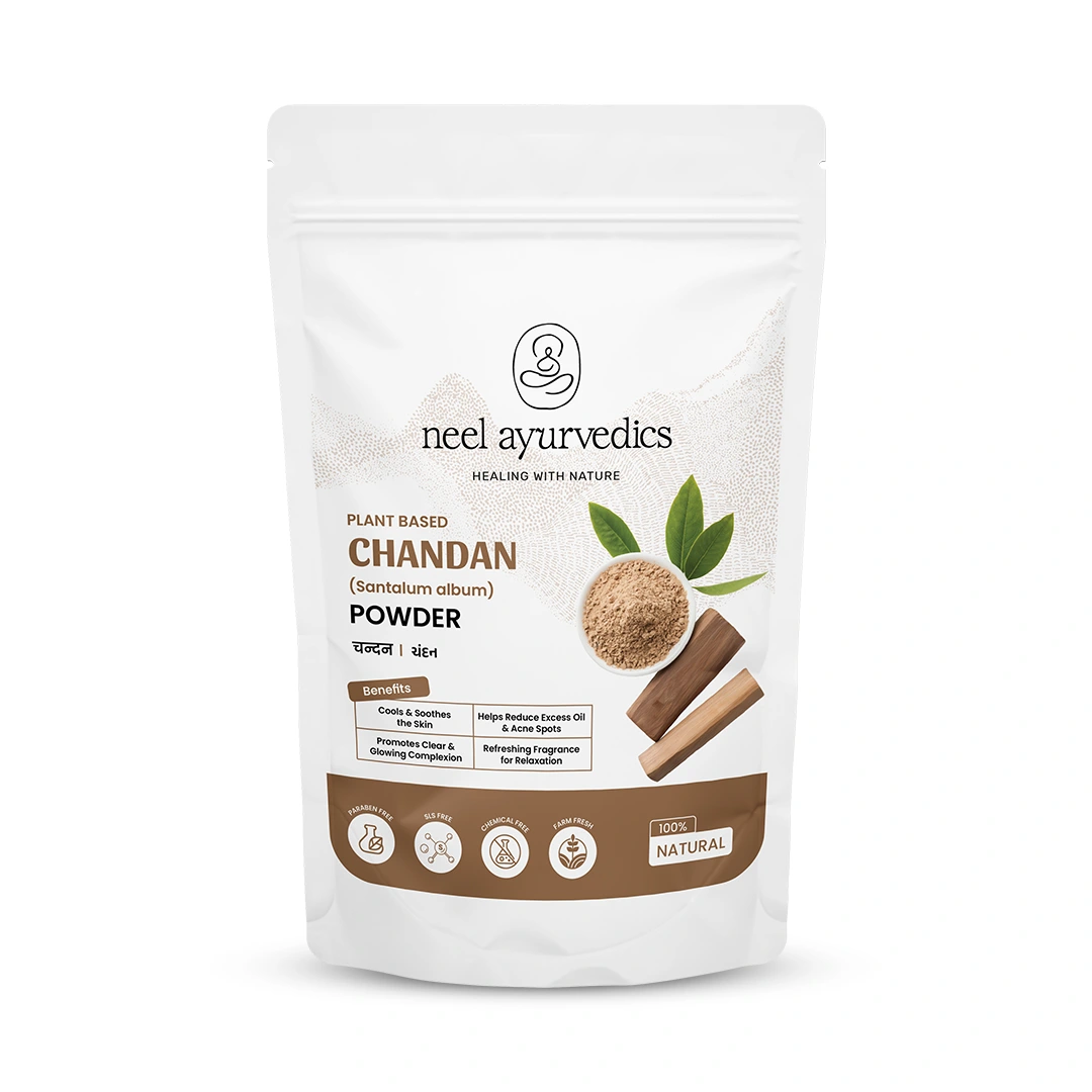1 Chandan powder mockup Neel Ayurvedics Polvo Chandan