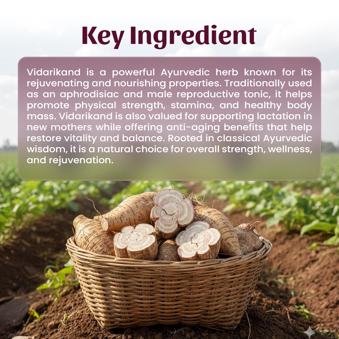 4 Vidarikand Powder Key Ingredients