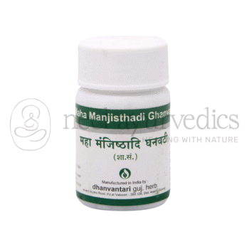 Dhanvantari Maha Manjisthadi Ghanvati Comprimidos/Gramos - 60 Tab