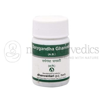Dhanvantari Sarpagandha Ghanvati Comprimidos/Gramos - 60 Tab