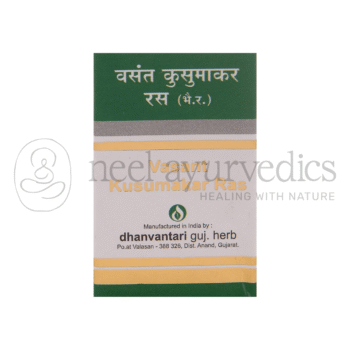 Dhanvantari Vasant Kusumakar Ras (S.Y) - 20 Tab