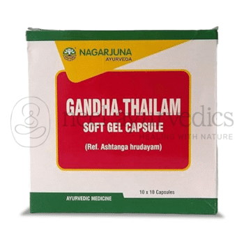 Nagarjuna Kerala Capsula blanda Gandha Thailam - 100 Caps