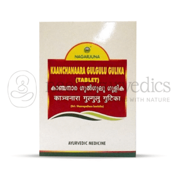 Nagarjuna Kerala Comprimidos Kaanchanaara Gulgulu - 100 Tab