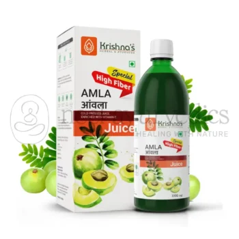Krishna's Herbal And Ayurveda Jugo Premium de Amla con Alta Fibra - 1000 ML