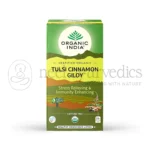 Organic India Tulsi Canela Giloy - 25 Tea Bags