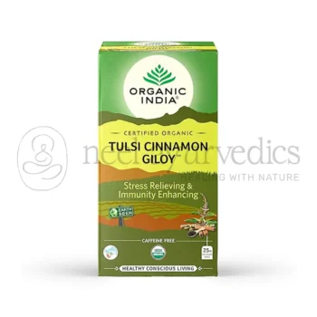 Organic India Tulsi Canela Giloy - 25 Tea Bags