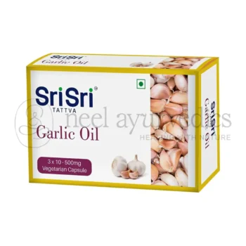 Sri Sri Tattva Capsulas de Aceite de Ajo Cardi Strong - 30 Caps