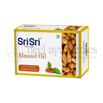 Sri Sri Tattva Capsulas de Aceite de Almendra Memo Charge - 30 Caps