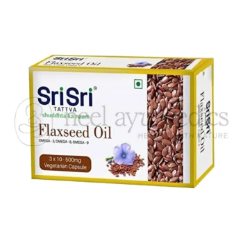 Sri Sri Tattva Capsulas de Aceite de Linaza Omega 3,6,9 - 30 Caps