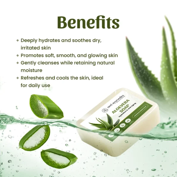 Neel Ayurvedics Jabón de aloe vera de