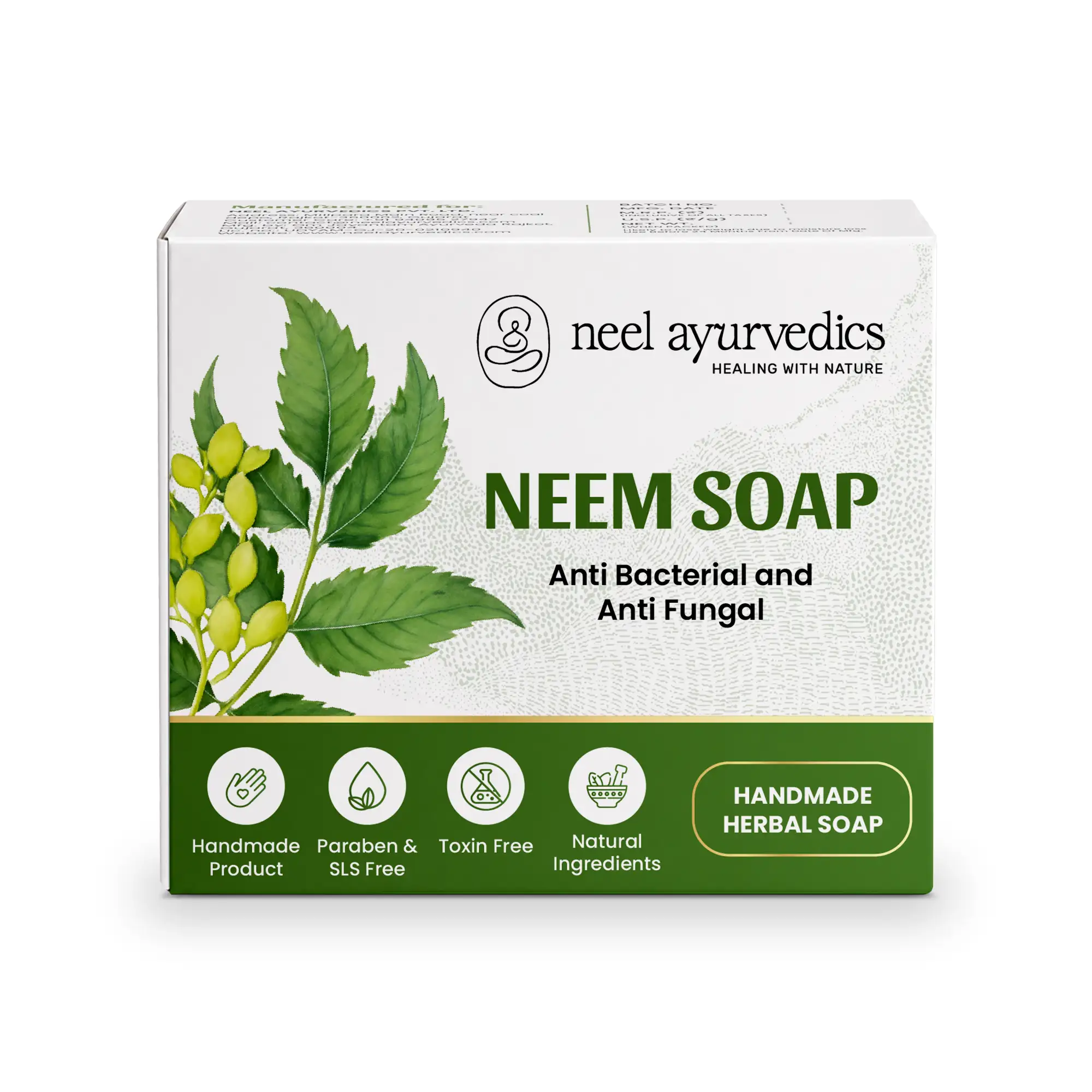 Neem Soap - Box1 Neel Ayurvedics Jabón de Neem de
